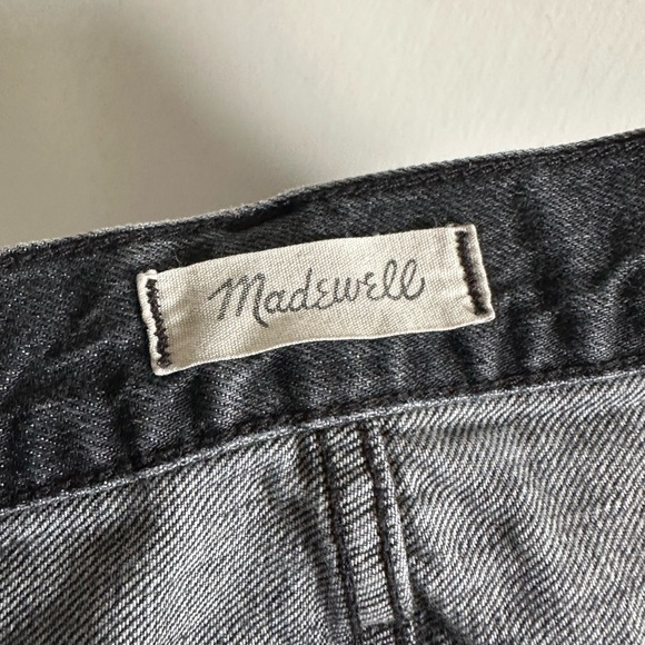 Madewell Washed Black Rolled Cuffed ‘The Perfect Jean Short’ Denim Shorts - Picture 3 of 6